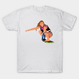 Wakesurfing Girl Light Brunette T-Shirt